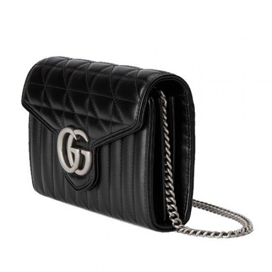 GG Marmont quilted mini bag Black