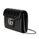 GG Marmont quilted mini bag Black