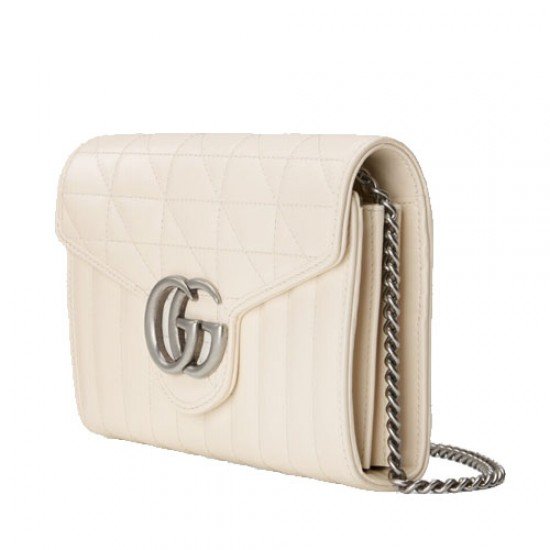 GG Marmont quilted mini bag white