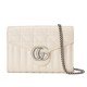 GG Marmont quilted mini bag white