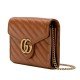 GG Marmont quilted mini bag brown