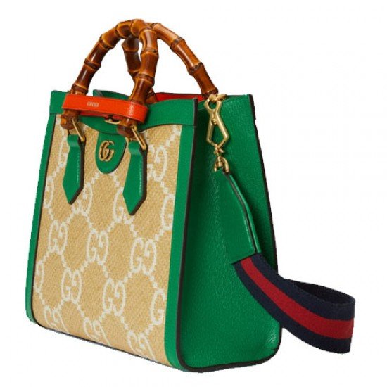 Gucci Diana small tote bag green