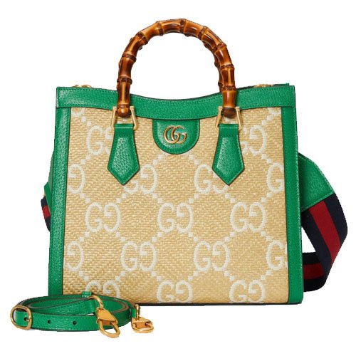 Gucci Diana small tote bag green