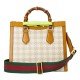 Gucci Diana small houndstooth tote