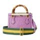 Gucci Diana mini ostrich tote bag purple