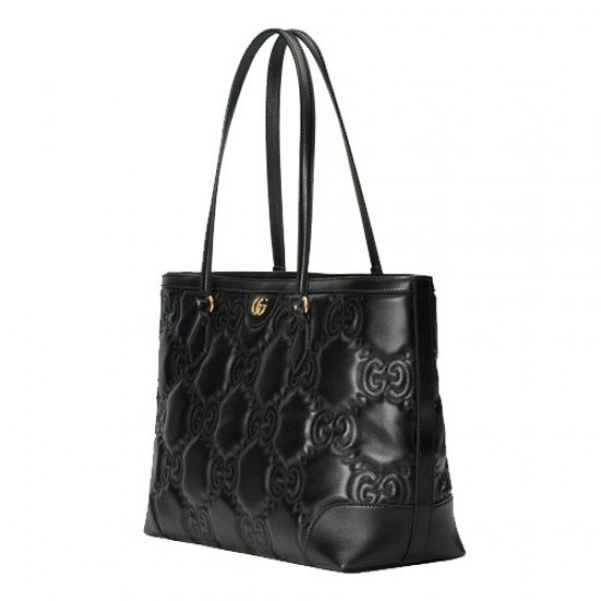 GG matelasse leather medium tote black