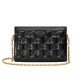 GG quilted leather shoulder bag black