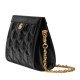 GG quilted leather shoulder bag black