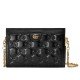 GG quilted leather shoulder bag black