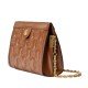 GG Quilted Leather Shoulder Bag Brown