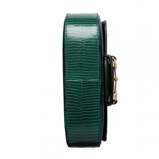 Gucci Horsebit 1955 lizard mini bag green