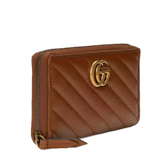 GG Marmont matelasse zip around wallet