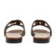 Women GG Cutout Detail Slippers Brown