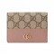 GG Marmont card case wallet pink