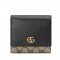 GG Marmont medium wallet black brown