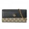 GG Marmont chain wallet brown