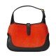 Jackie 1961 mini calf hair bag red