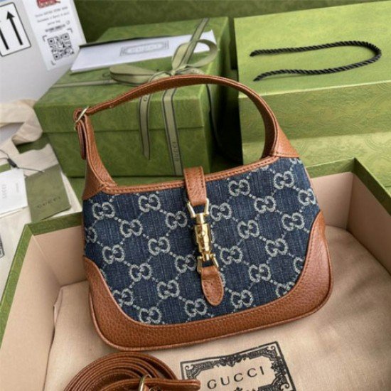 Jackie 1961 small  bag denim blue