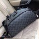 Gucci Leather Black Grey Men Backpack