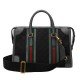 Medium canvas top handle bag black