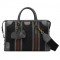 Medium canvas top handle bag black