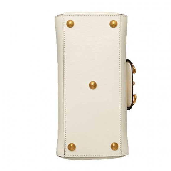 Horsebit 1955 top handle bag White