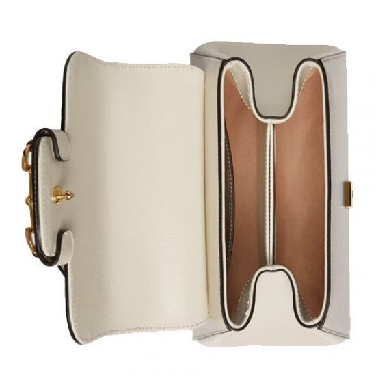 Horsebit 1955 top handle bag White