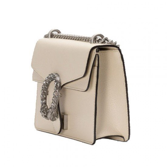 Dionysus Leather Mini Bag White