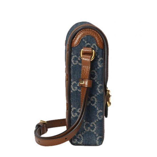 Gucci Horsebit 1955 mini bag blue