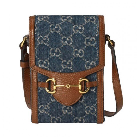 Gucci Horsebit 1955 mini bag blue