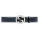 Gucci Signature leather belt Navy Blue