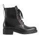 Women double G ankle boots black leather