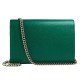 Dionysus Leather Mini Chain Bag Emerald