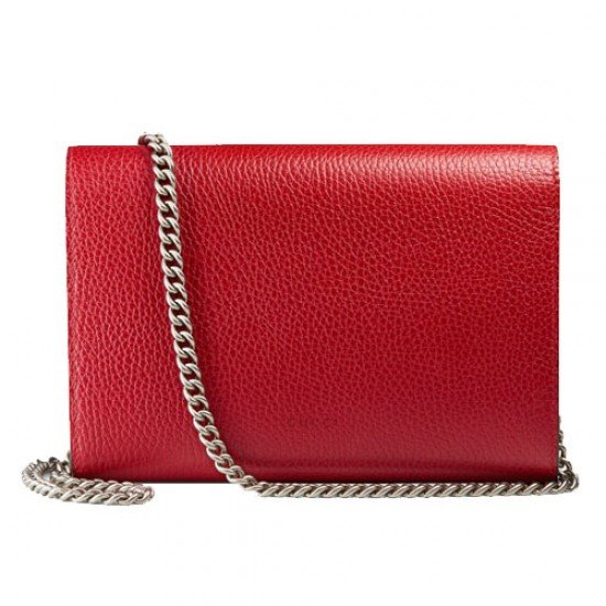 Dionysus Chain Leather Mini Bag Red