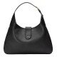 Medium crescent-shaped bag black