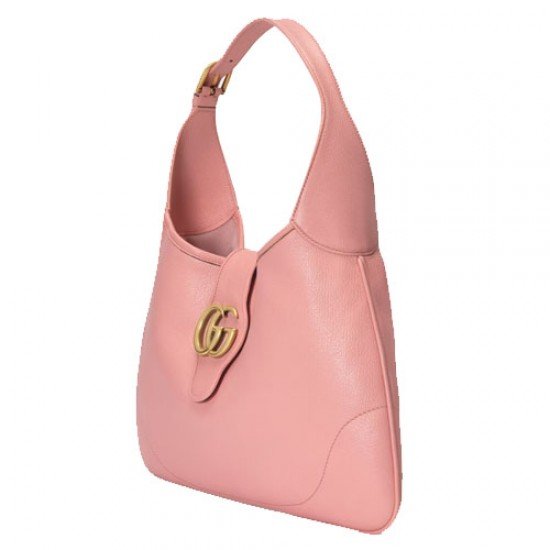 Medium crescent-shaped bag pink