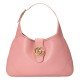 Medium crescent-shaped bag pink