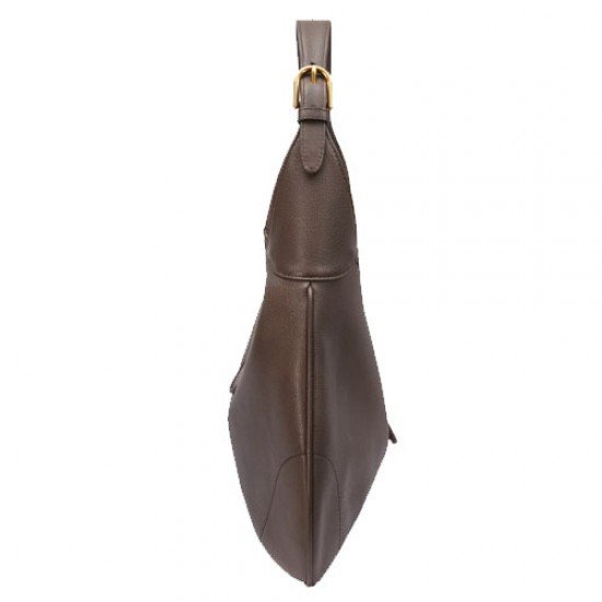 Medium crescent-shaped bag brown