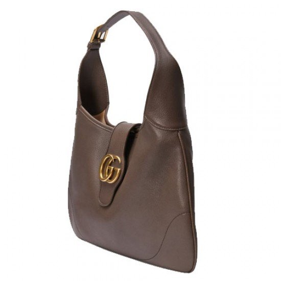 Medium crescent-shaped bag brown