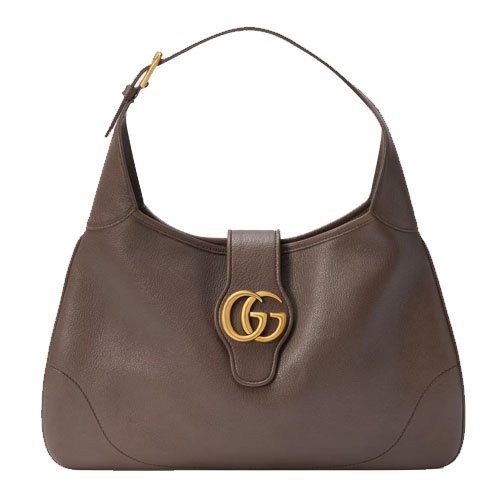 Medium crescent-shaped bag brown