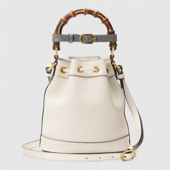 Gucci Diana mini bucket bag White