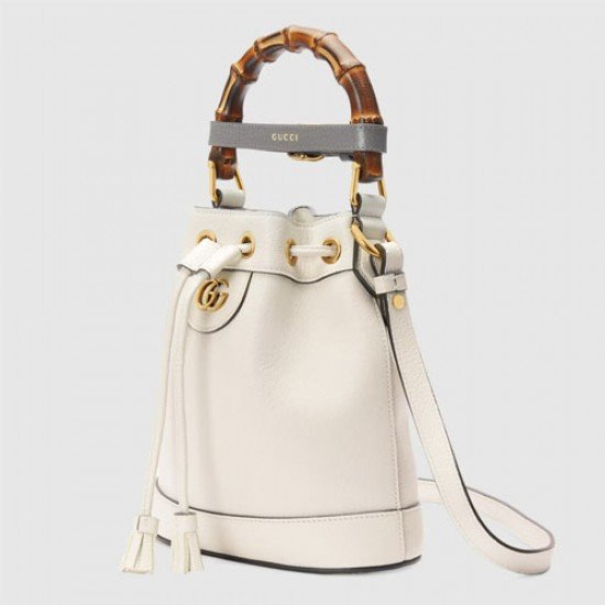 Gucci Diana mini bucket bag White