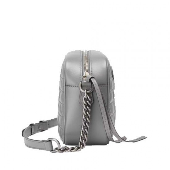 GG Marmont small shoulder bag grey