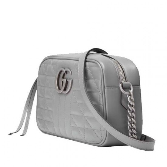 GG Marmont small shoulder bag grey