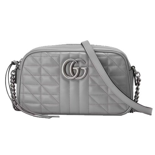 GG Marmont small shoulder bag grey