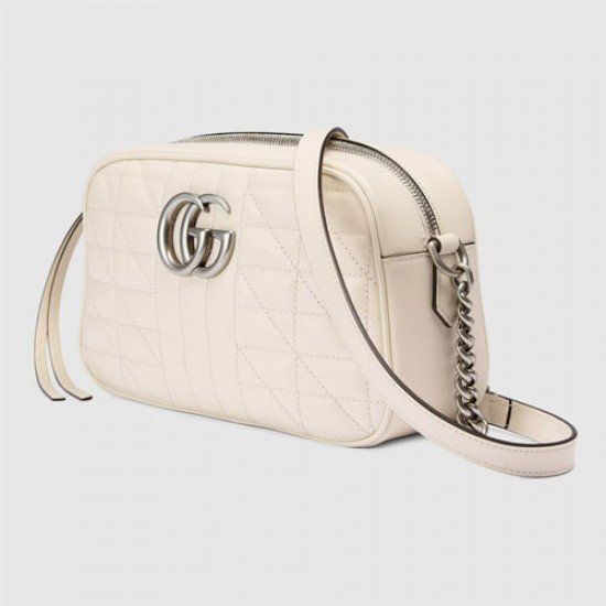 GG Marmont small shoulder bag White