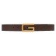 Reversible belt with Square G buckle