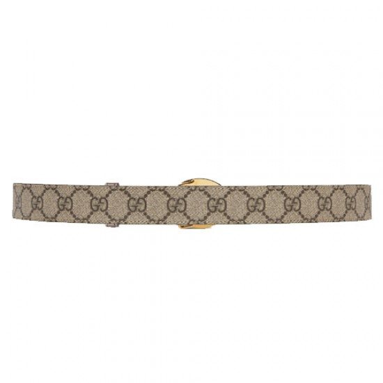 Interlocking double G oval belt with buckle