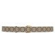 Interlocking double G oval belt with buckle