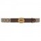 Interlocking double G oval belt with buckle